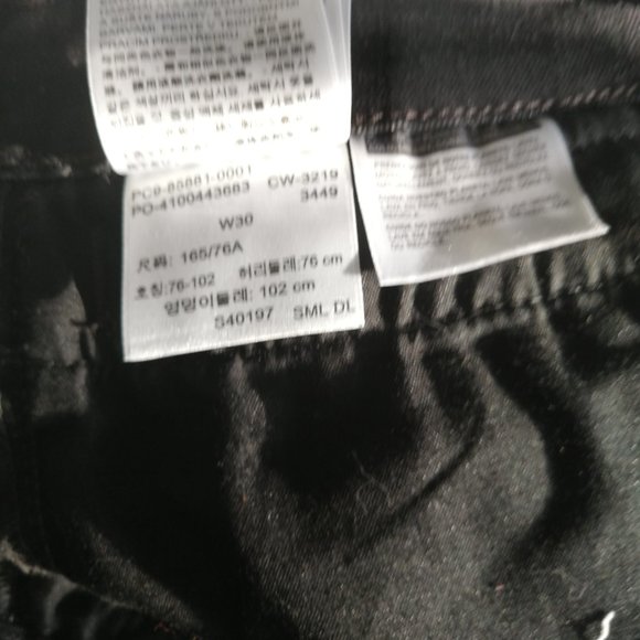 sz 30 LEVI'S Black high rise skinny ankle JEANS - Picture 7 of 8